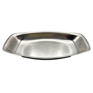 Tischfein Germany 18/8 Oblong Stainless Steel Bread Tray 11.5x6x1.5"